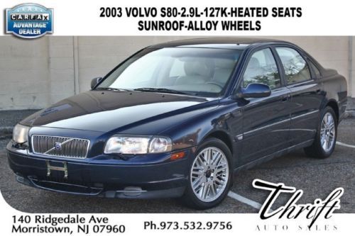 2003 volvo s80-2.9l-127k-heated seats-sunroof-alloy wheels