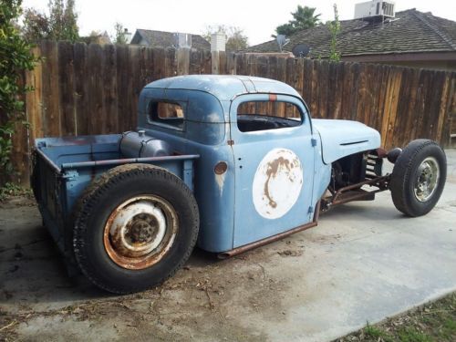 1949 ford f3 rat rod custom truck straight 6 hot gasser bobber ratrod bagger