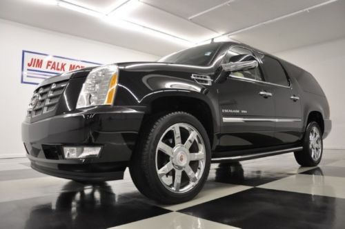 Extrmly clean awd esv navigation 2 dvd screens black leather 2013 escalade 12