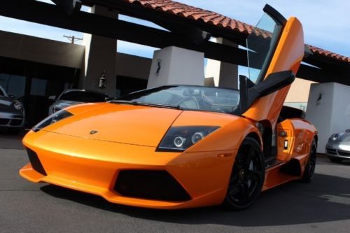 2008 lamborghini murcielago roadster. e gear. carbon. glass bonnet. like new.