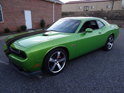 2011 dodge challenger srt8 392 hemi 6 speed 8k miles envy green navigation