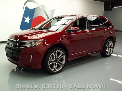 2013 ford edge sport htd leather nav rear cam 22&#039;s 25k! texas direct auto