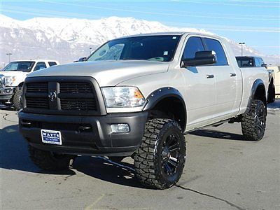 Dodge ram mega cab cummins diesel 4x4 slt custom lift wheels tires navigation