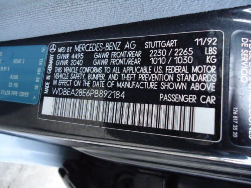 1993 Mercedes-Benz 300E 1OWNER 99K ORIGINAL PAINT!!!, image 70