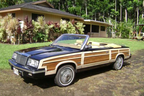 1985 chrysler lebaron mark cross convertible 2-door 2.2l