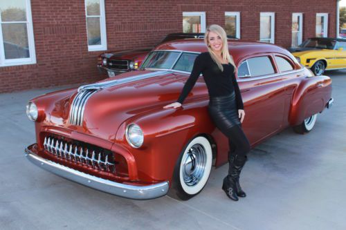 1950 pontiac chieftan street rod v8 ps pdb vintage ac leather interior