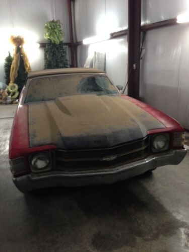1972 chevelle convertible  awesome barn find!!!