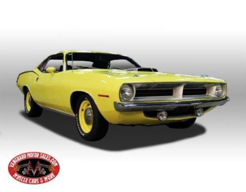 70 cuda shaker rotisserie restored 6 pack show car