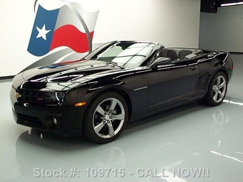 2012 chevy camaro 2lt rs convertible leather 20&#039;s 16k texas direct auto