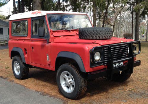 Lhd 1986 land rover defender 90 diesel new york title left hand drive no reserve