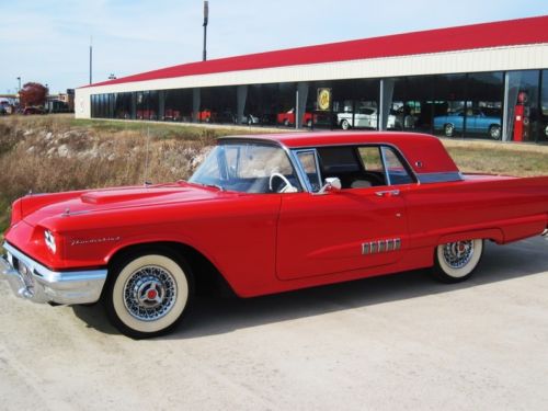 1958 red ford thunderbird