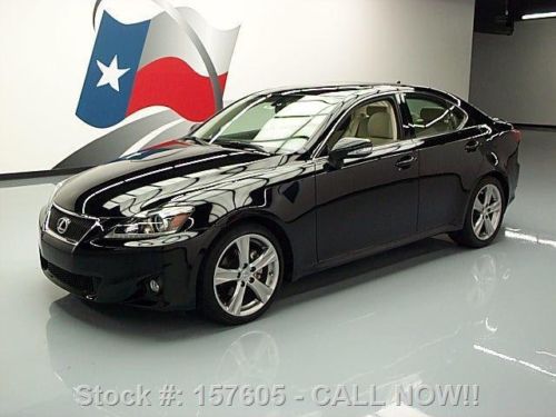 2012 lexus is250 sunroof nav rear cam climate seats 31k texas direct auto