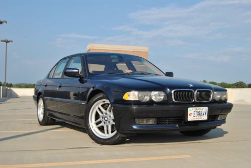 2001 bmw 7 series 740i m sport - new tires - blue / tan