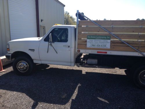 1997 ford f 450 super duty 7.3 powerstroke 12&#039; aluminium dump truck