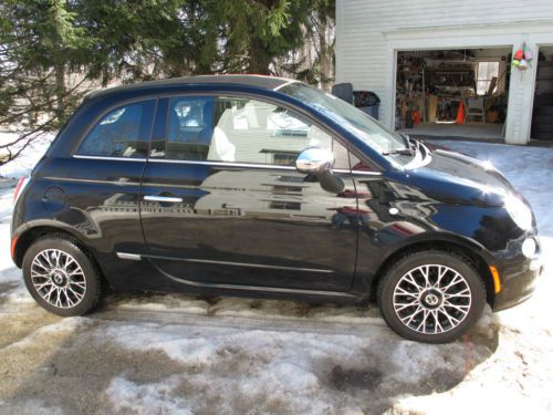 2012 fiat 500c gucci black convertible