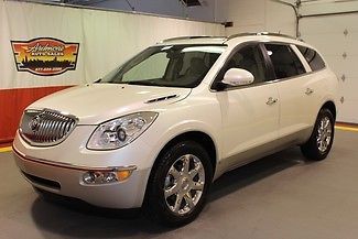 2010 enclave cxl awd navigation white diamond sunroof dvd quad seats warranty