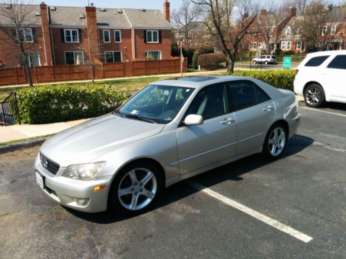 2004 lexus is300-silver/black-87k miles-automatic sport drive pkg-clean-rwd