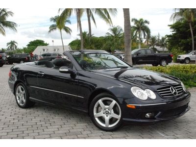 2005 mercedes-benz clk500 cabriolet nav leather 6-cd harmonkardon navigation