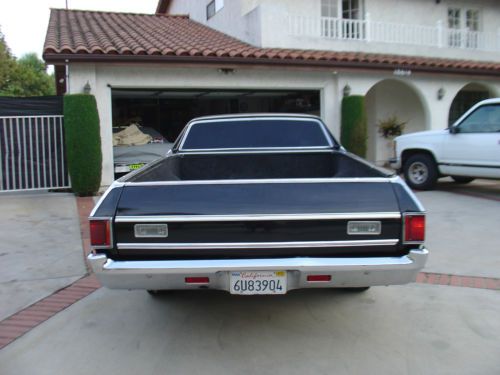 1972 Chevy El Camino Black on Black AC car 1968 1969 1970 1971 chevelle, image 5