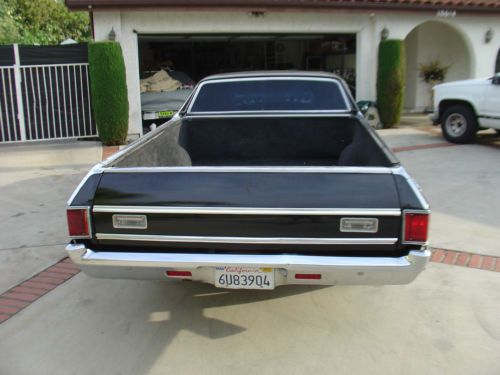 1972 Chevy El Camino Black on Black AC car 1968 1969 1970 1971 chevelle, image 12