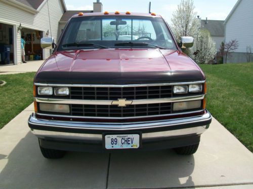Classic 1989 Chevy Sportside 4x4 Silverado 5.7 V-8 Burgundy Red-Great Inside/Out, US $12,450.00, image 3