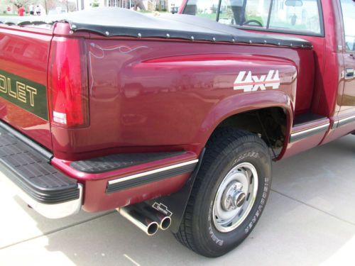 Classic 1989 Chevy Sportside 4x4 Silverado 5.7 V-8 Burgundy Red-Great Inside/Out, US $12,450.00, image 19