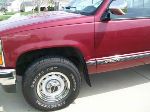 Classic 1989 Chevy Sportside 4x4 Silverado 5.7 V-8 Burgundy Red-Great Inside/Out, US $12,450.00, image 22
