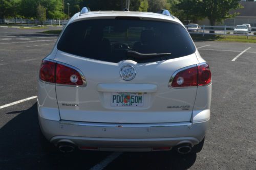 Pearl white Buick Enclave w/Tan interior.  3rd row seating, Rear DVD ent., US $19,500.00, image 4