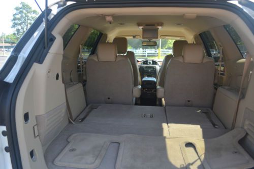 Pearl white Buick Enclave w/Tan interior.  3rd row seating, Rear DVD ent., US $19,500.00, image 5