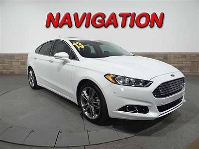 Titanium low miles 4 dr sedan gasoline 2.0l ecoboost oxford white