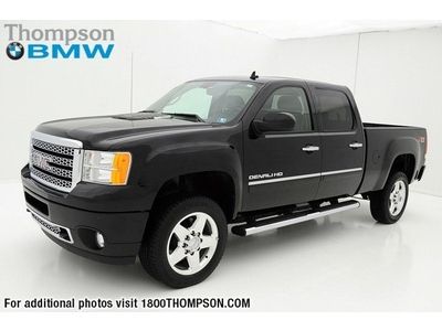 2011 gmc sierra denali 2500hd duramax 6.6l diesel crew cab long bed low miles!