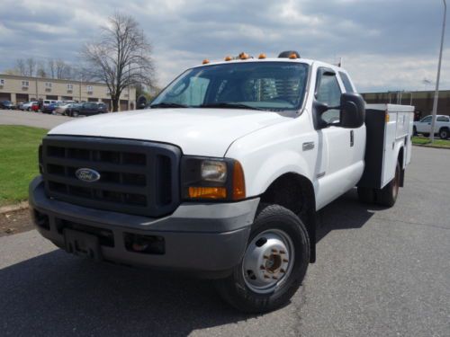 Ford f-350 xl 4wd 6.0l diesel rawson koenig utility box auto crane  no reserve