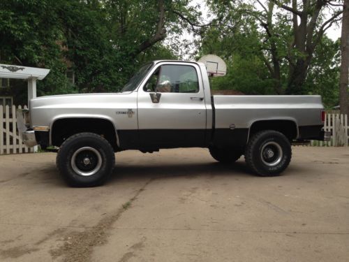 1986 chevy chevrolet 4x4 short bed k20 scottsdale pickup truck