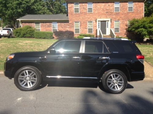 2011 toyota 4runner limited sport utility 4-door 4.0l black/tan 4wd no reserve!!