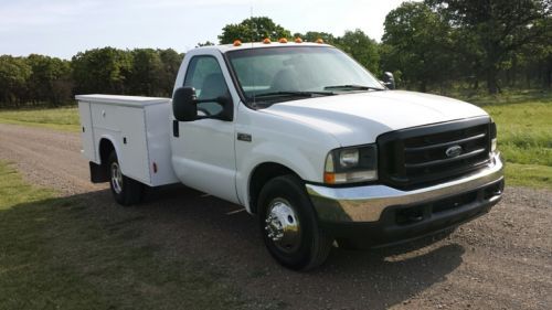 2002 ford f-350 service body 7.3l power stroke dual wheel ford dealer inspected
