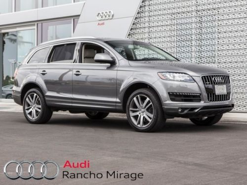 2013 audi q7 graphite gray certified premium plus cold warm weather tow package