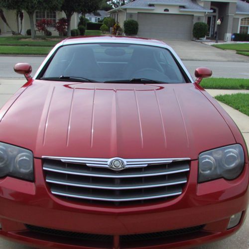 2004 chrysler crossfire inferno red roadster coupe