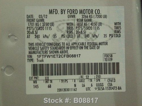 2012 FORD F-150 FX4 CREW ECOBOOST 4X4 SUNROOF NAV 26K TEXAS DIRECT AUTO, US $37,780.00, image 12