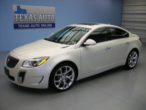 We finance!! 2013 buick regal gs turbo roof nav heated leather 12k mi texas auto