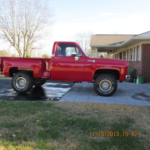 1976 chevy step side 4wd pu