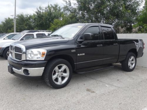 Quad cab big horn 5.7l hemi premium audio  wheels local trade-in only 46k miles