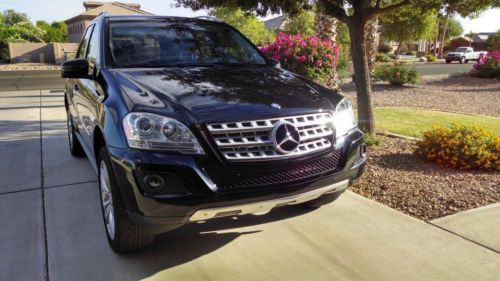 Black 2011 mercedes benz ml350 2 wheel drive 3.5l v6 suv m class 1 owner 4g hd