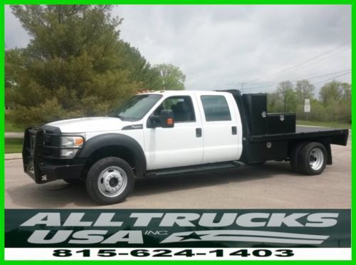 2012 ford f450 4x4 crew cab 9&#039; flatbed  6.8l triton v10, automatic truck