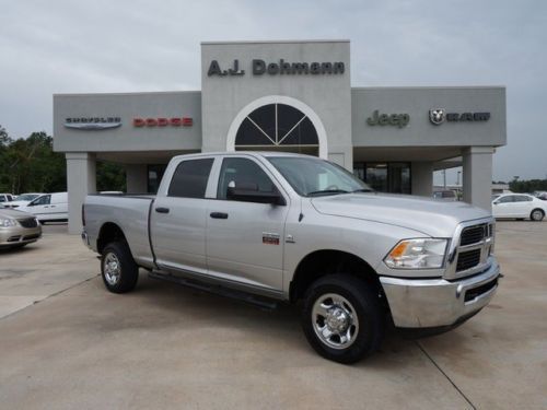 2012 ram 2500 st crew 4wd silver gray cloth automatic power locks and windows