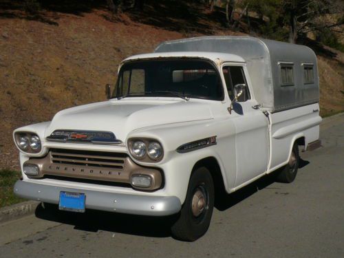 1959 chevy apache longbed w/ custom airstream camper