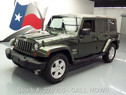 2007 jeep wrangler unltd sahara convertible 4x4 6-speed texas direct auto