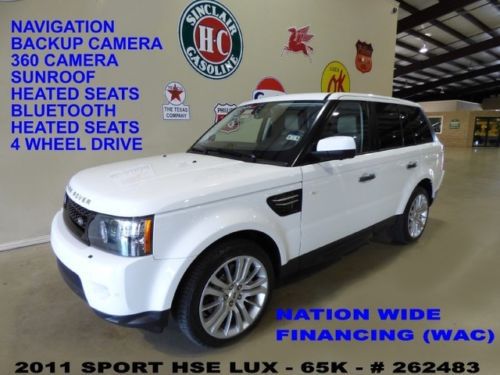 2011 range rover sport hse lux,sunroof,nav,360 cam,htd lth,20&#039;s,65k,we finance!!