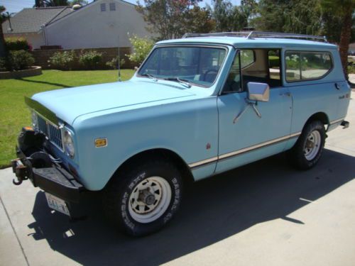 1973 scout ii 4x4 old man original no smog not rusted original v8 ac ps pb auto