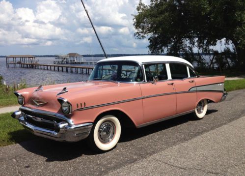 Beautiful restored original 1957 chevrolet chevy belair sedan (1955 1956 1957)