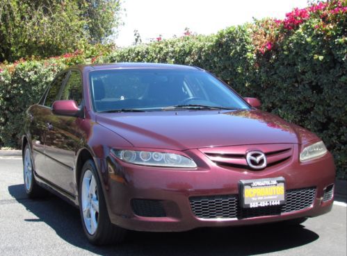 07 mazda 6i sport sedan power seat cd player tilt wheel burgandy steel wheels